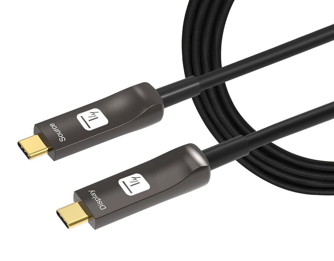 Cavo Audio/Video Ottico Attivo USB-C™ M/M AOC Fibra Ottica 4K 30m