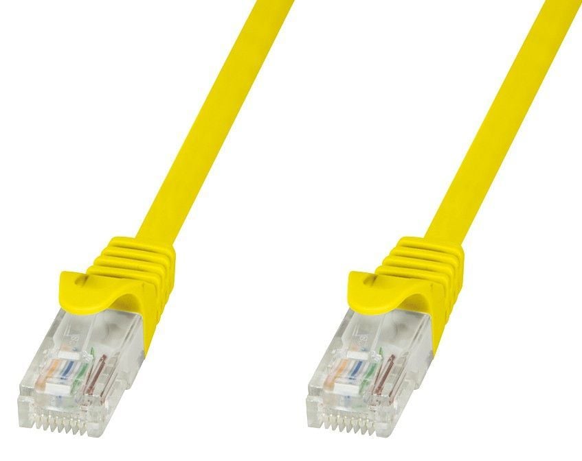 Cavo di Rete Patch in Rame Cat.6 Giallo UTP 2m