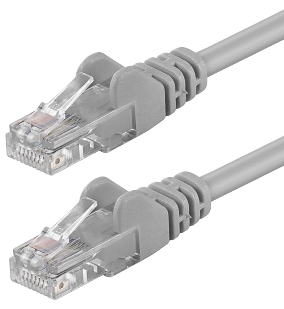 Cavo di rete Patch in Rame Cat. 6A Grigio UTP 0,5 m