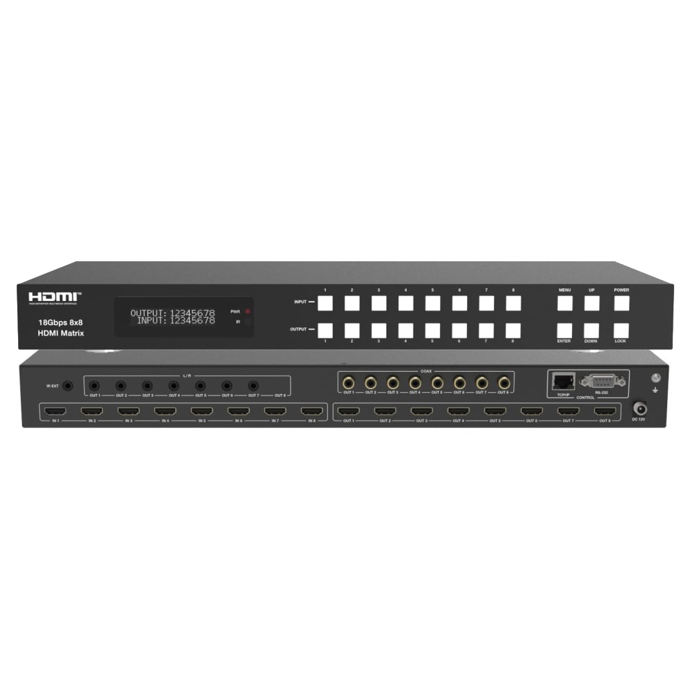 Matrix Switch HDMI 2.0b 8x8 18Gbps 4k@60Hz