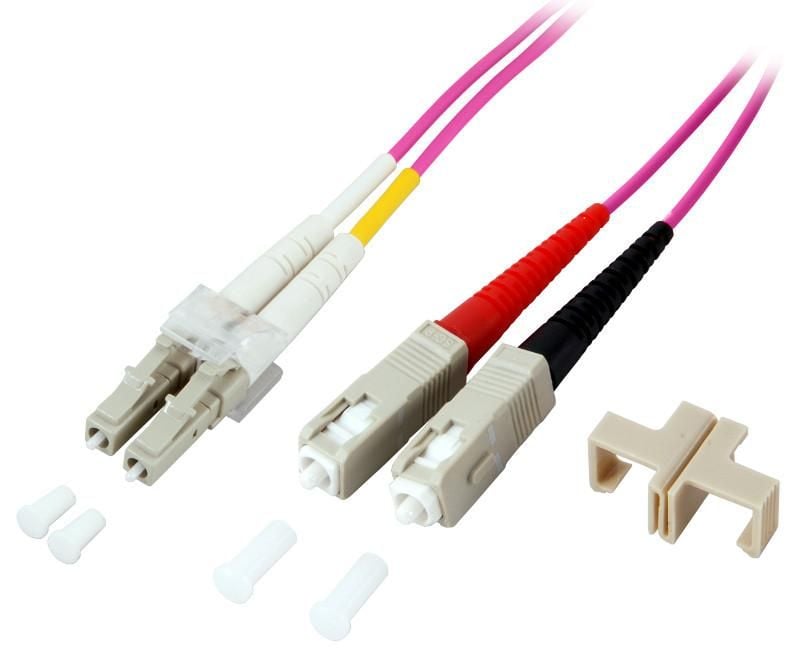 Cavo Fibra Ottica Multimodale OM4 SC/LC 50/125 3 m