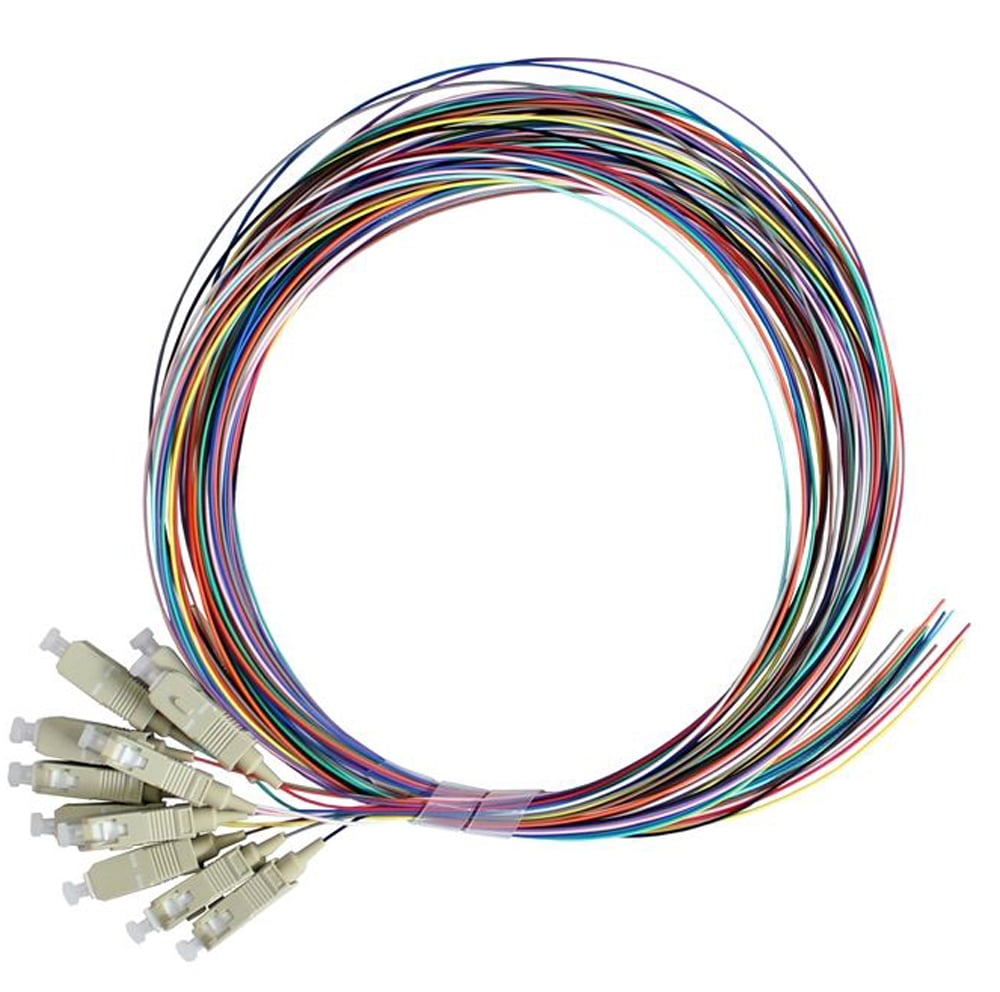 Set 12 Pigtail Fibra Ottica Multimodale OM4 SC 50/125 2 m