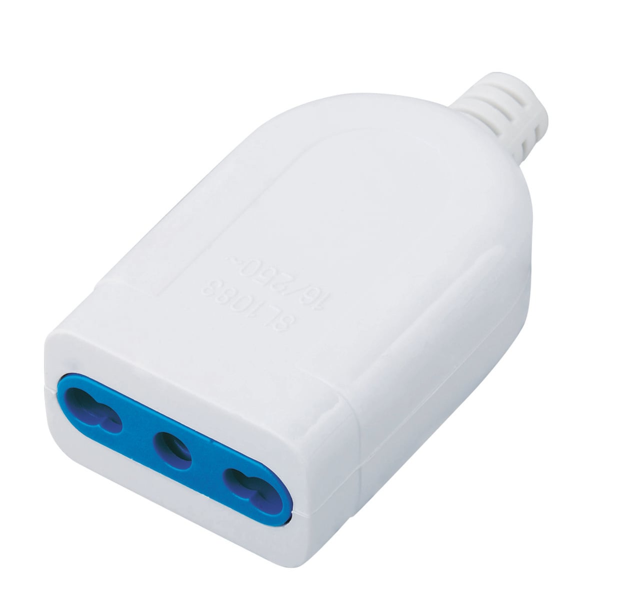 Presa 2P+T 16A Bipasso Bianco
