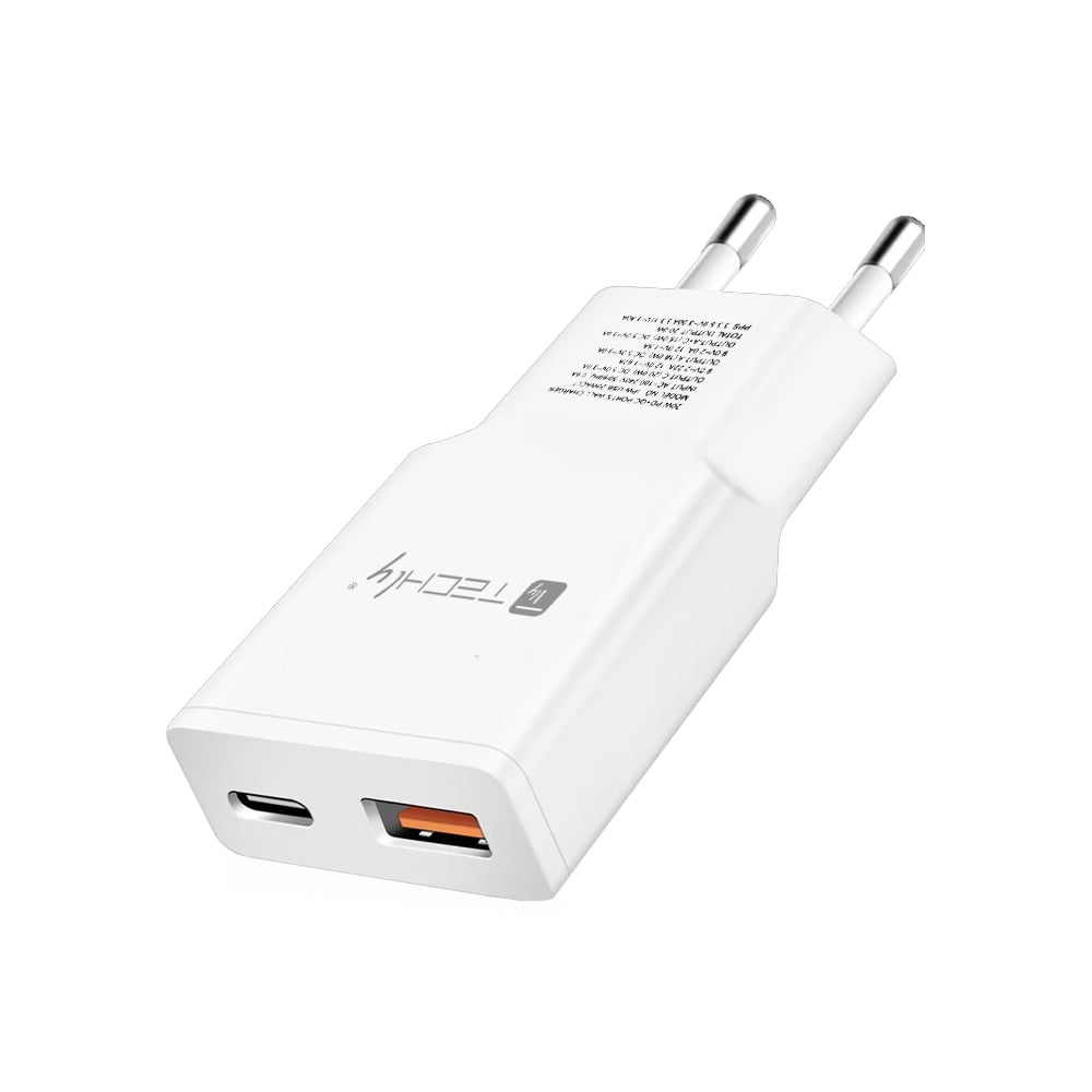 Caricatore Alimentatore USB-C™ 20W e USB-A QC da Muro