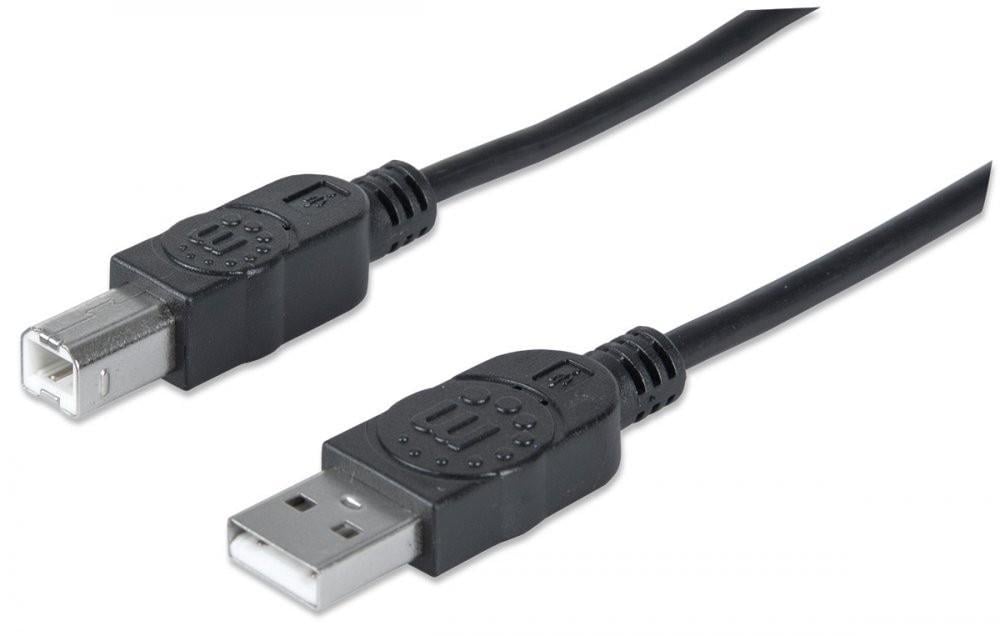 Cavo USB 2.0 A maschio/B maschio 0,5m Nero