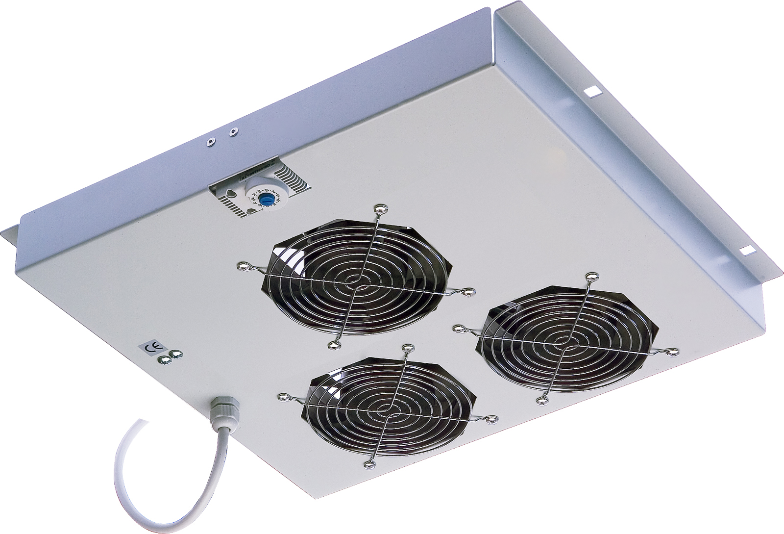 Gruppo 3 Ventole a Soffitto con Termostato per Armadi Rack