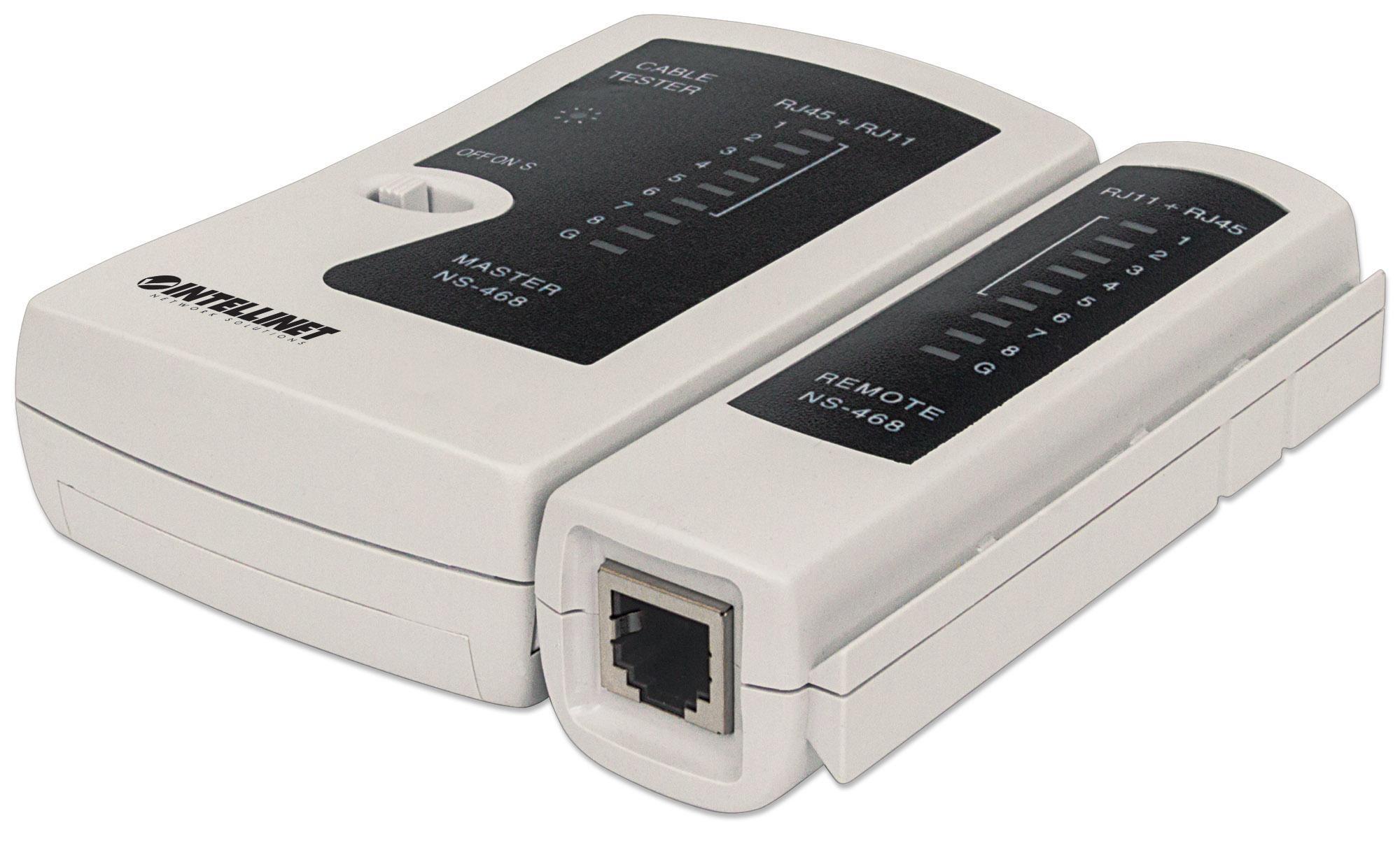 Tester di Rete per Cavi RJ11/12 & RJ45