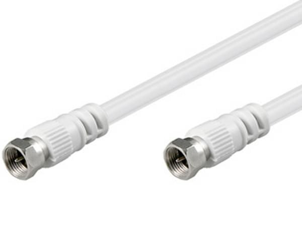 Cavo Antenna Satellite F/F 10 mt bianco