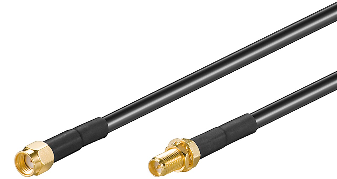 Cavo antenna RP-SMA M/F 5 mt