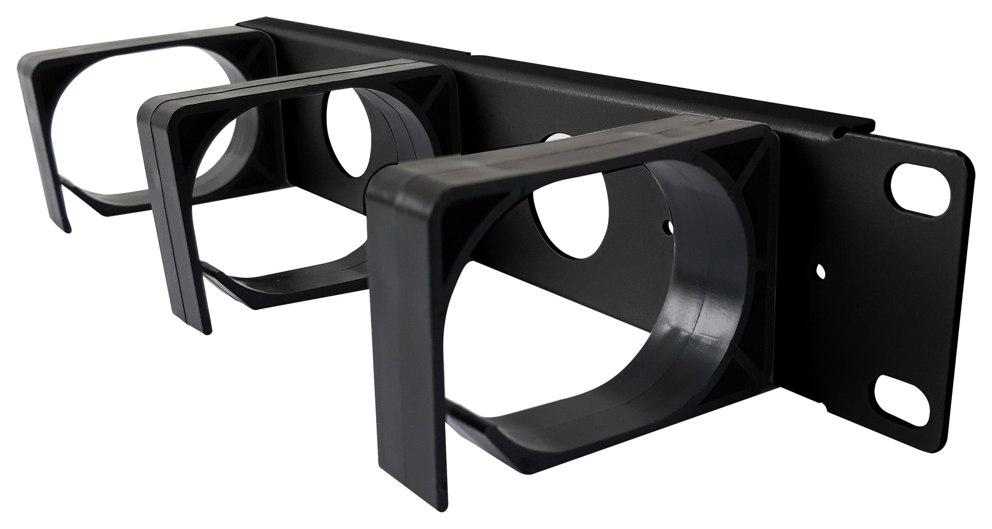 Pannello Passacavi 1U per Armadio 10'' Nero