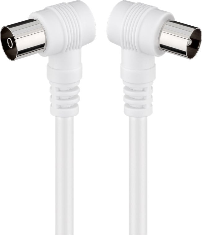 Cavo Antenna TV M/F 2,5 mt  angolato 90°