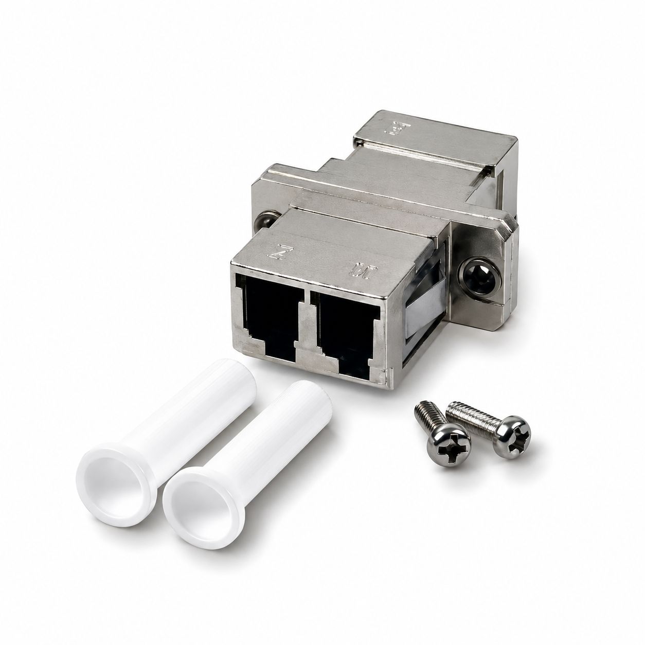 Adattattatore a bussola Duplex LC Multimodale in metallo