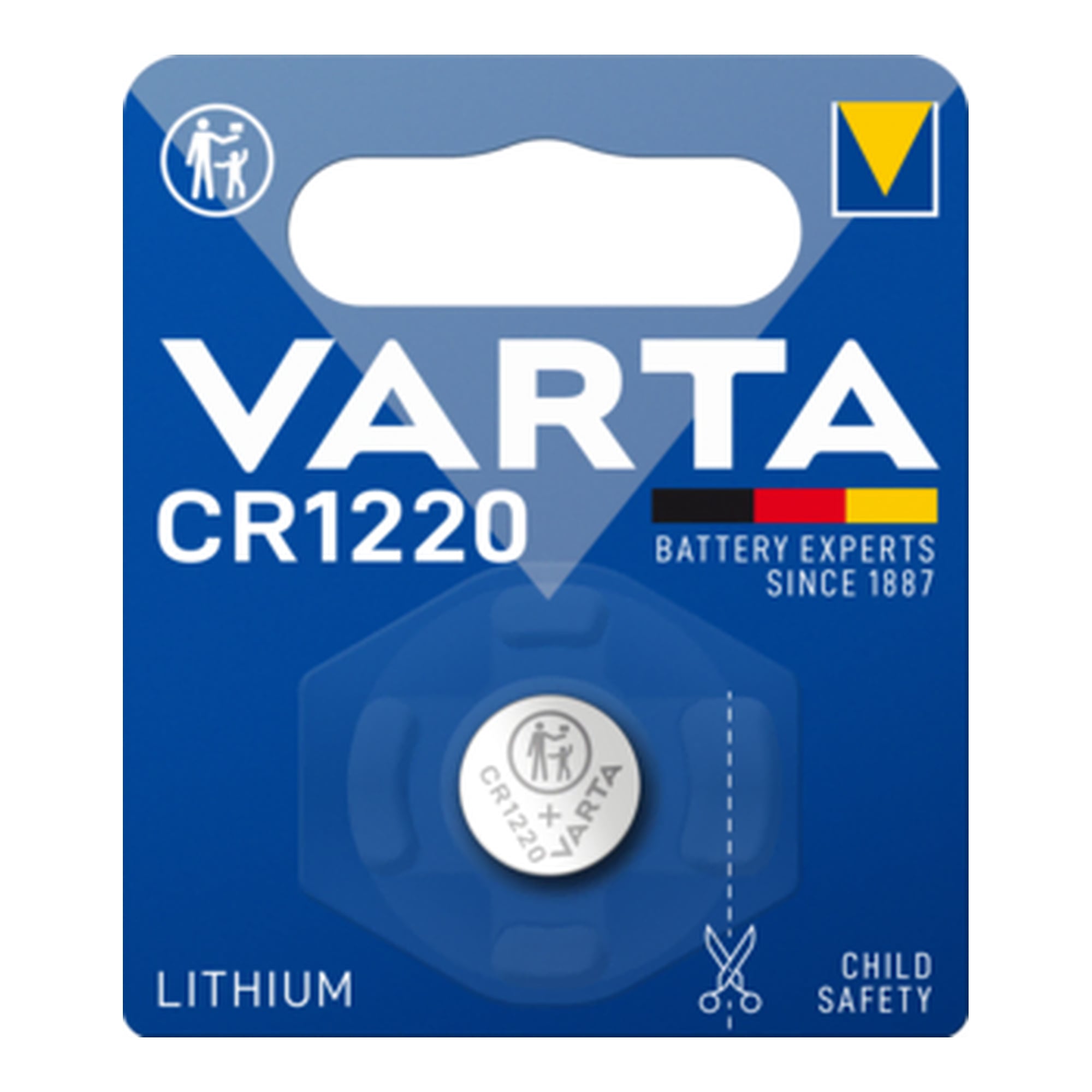 Batteria a bottone Litio CR1220 (blister 1 pz)