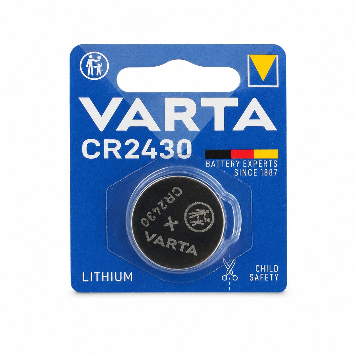 Batteria a bottone Litio CR2430 (blister 1 pz)