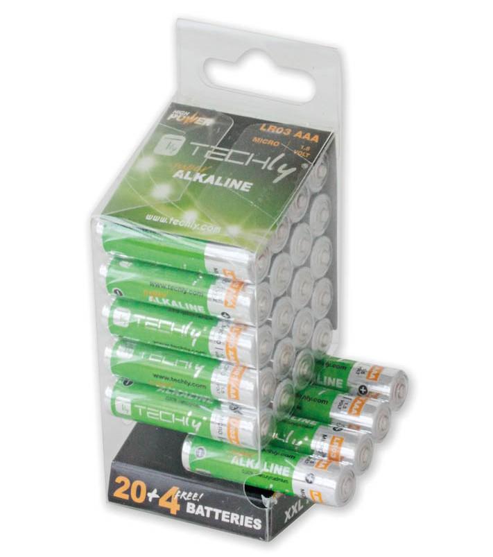 Multipack 24 Batterie High Power Mini Stilo AAA Alcaline LR03 1,5V