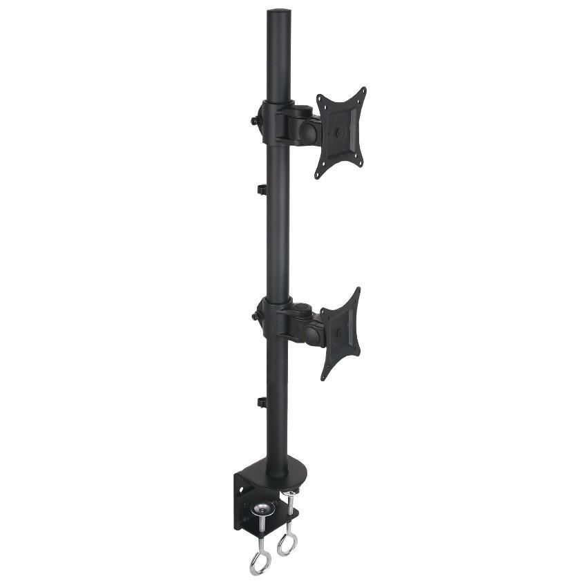 Supporto da Scrivania per 2 Monitor 13-27'' con Morsetto