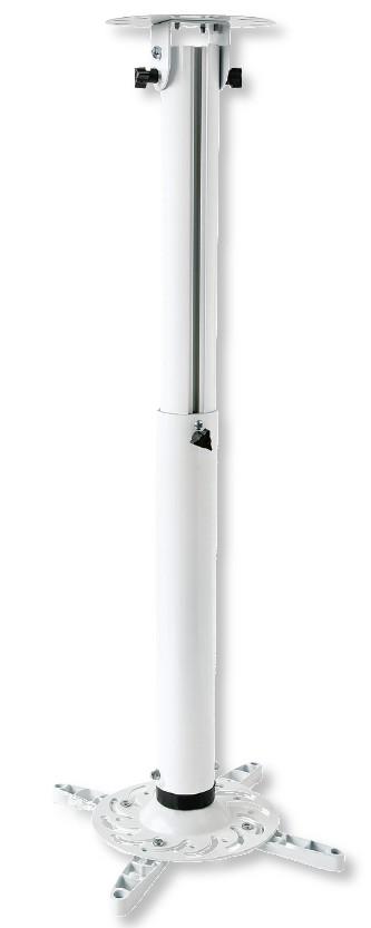 Supporto a Soffitto per Proiettori Estensione 500-770 mm Bianco