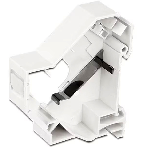 Adattatore su barra DIN per modulo RJ45 Keystone Schermato