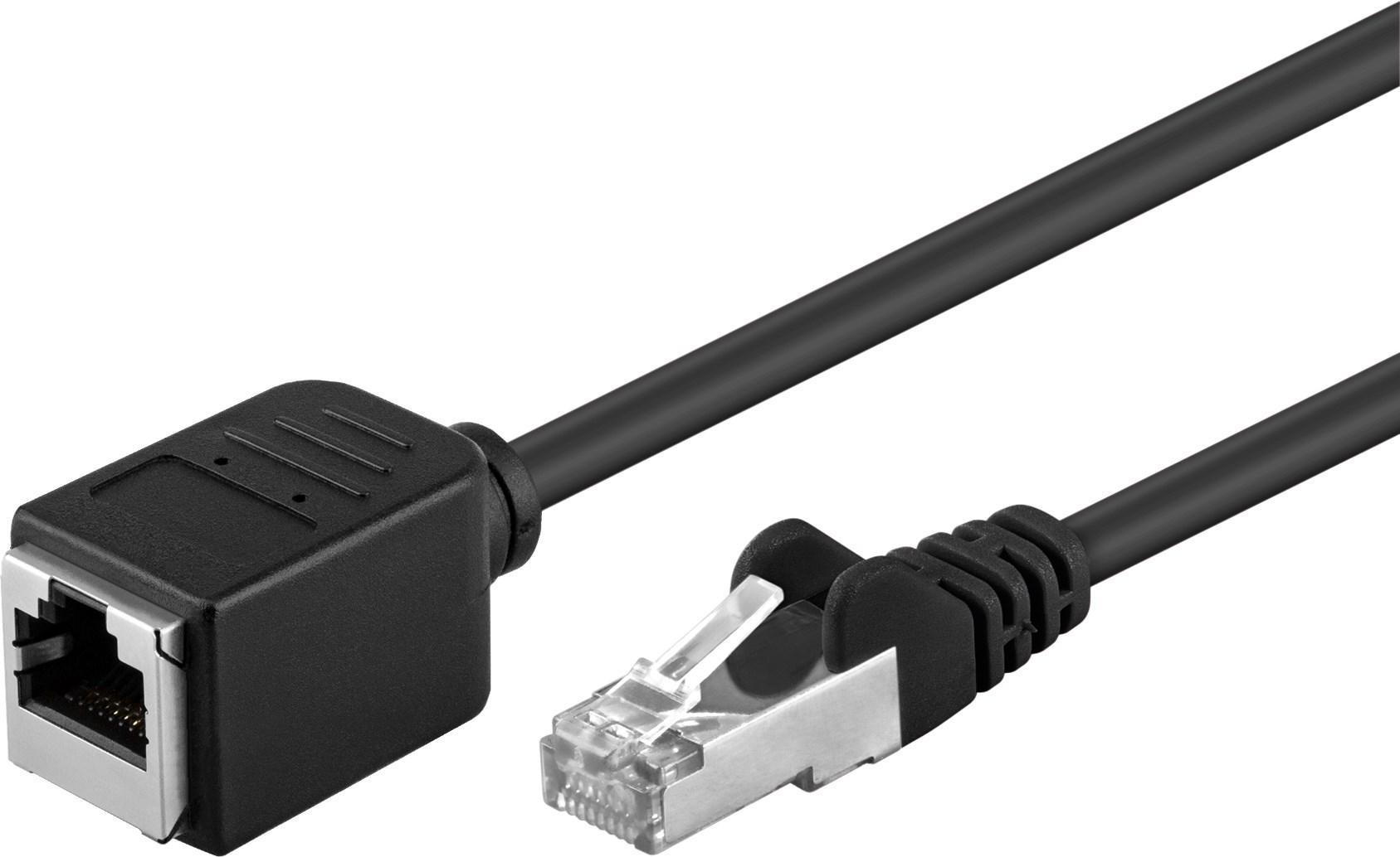 Prolunga di rete Patch in Rame F/UTP Cat. 5e 10m Nero