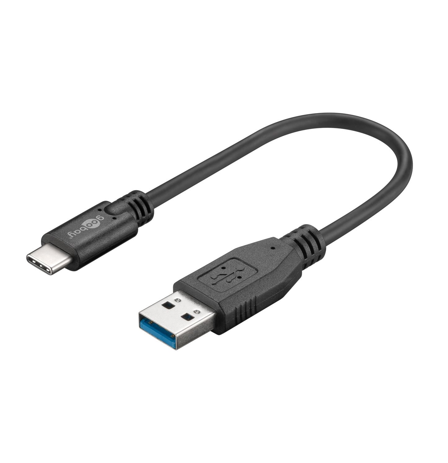 Cavo USB3.2 Gen1 USB-A Maschio USB-C™ Maschio 0,15m Nero