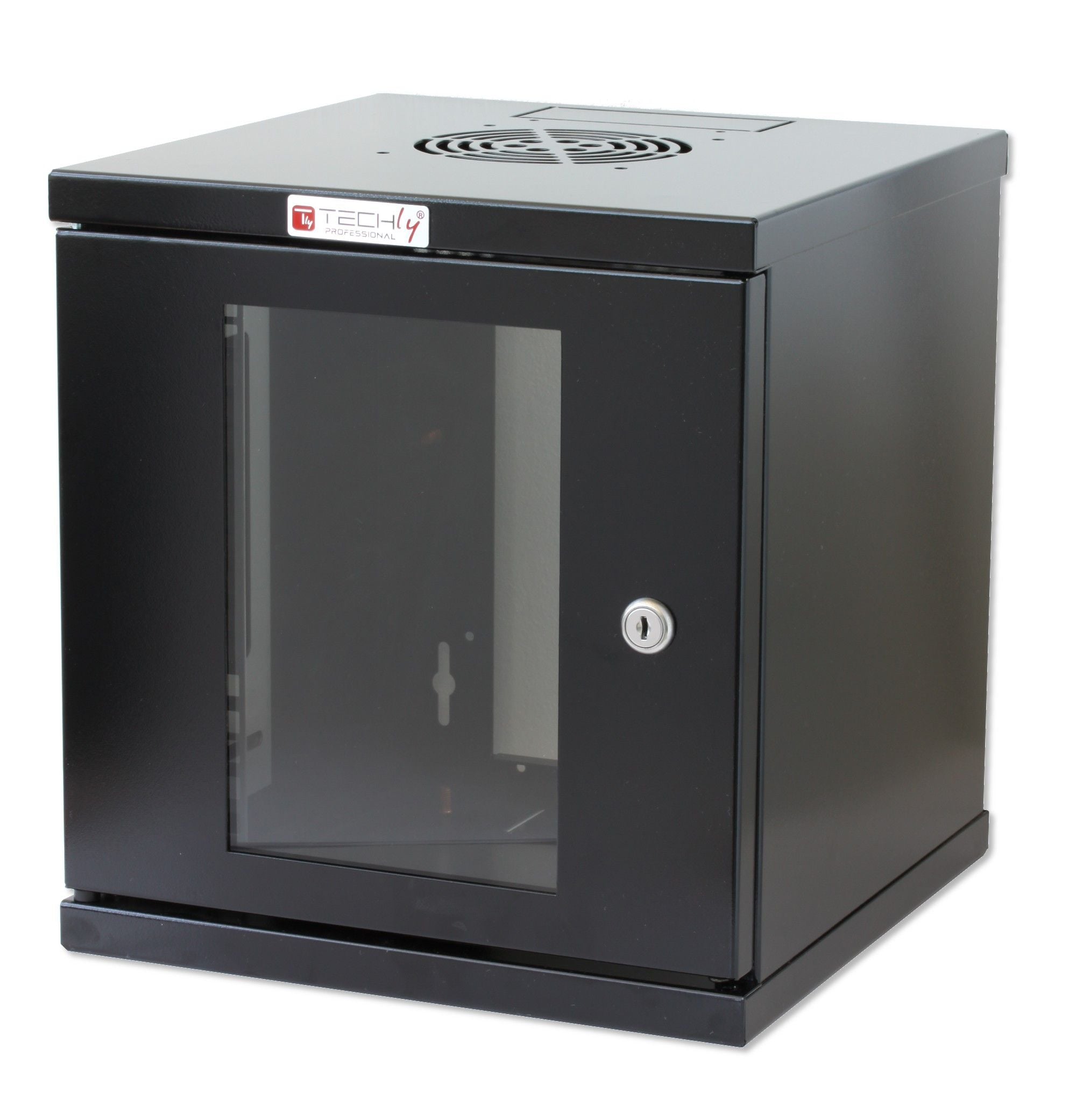 Armadio Rack 10'' a muro 6 unità Nero