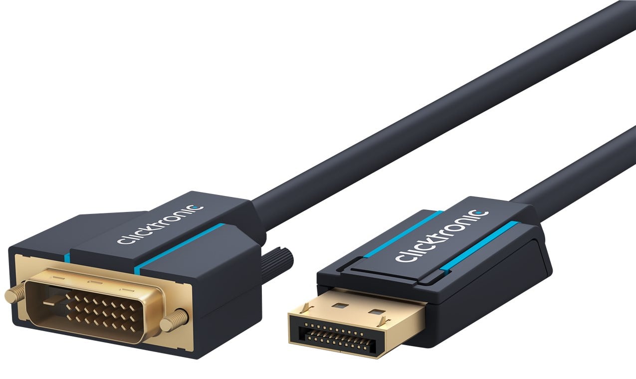 Il cavo adattatore attivo da Displayport a DVI è specialmente progettato per la durata e la stabilità grazie alla costruzione propria del marchio. La struttura del connettore in tre parti, fatta di componenti in PVC e ABS, può assorbi