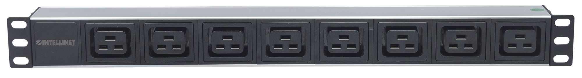 Multipresa montaggio a rack 19'' 1U 8 uscite C19 Spina Italiana