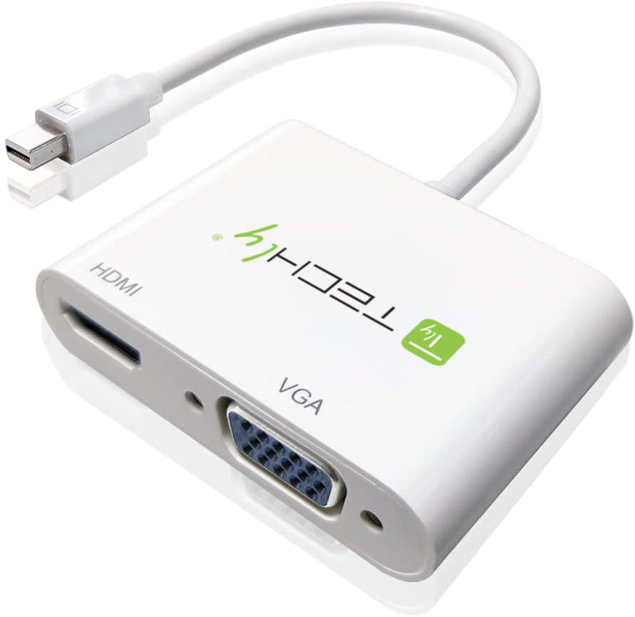 IADAP MDP-VGAH12 è un adattatore da Mini DisplayPort a HDMI e VGA. Permette di trasmettere i segnali da uno schermo Mini DisplayPort ( Macbook Pro，Macbook Air，ecc) ad uno schermo in alta definizione HDMI o VGA (televisioni, proiettori, ecc). Con qu