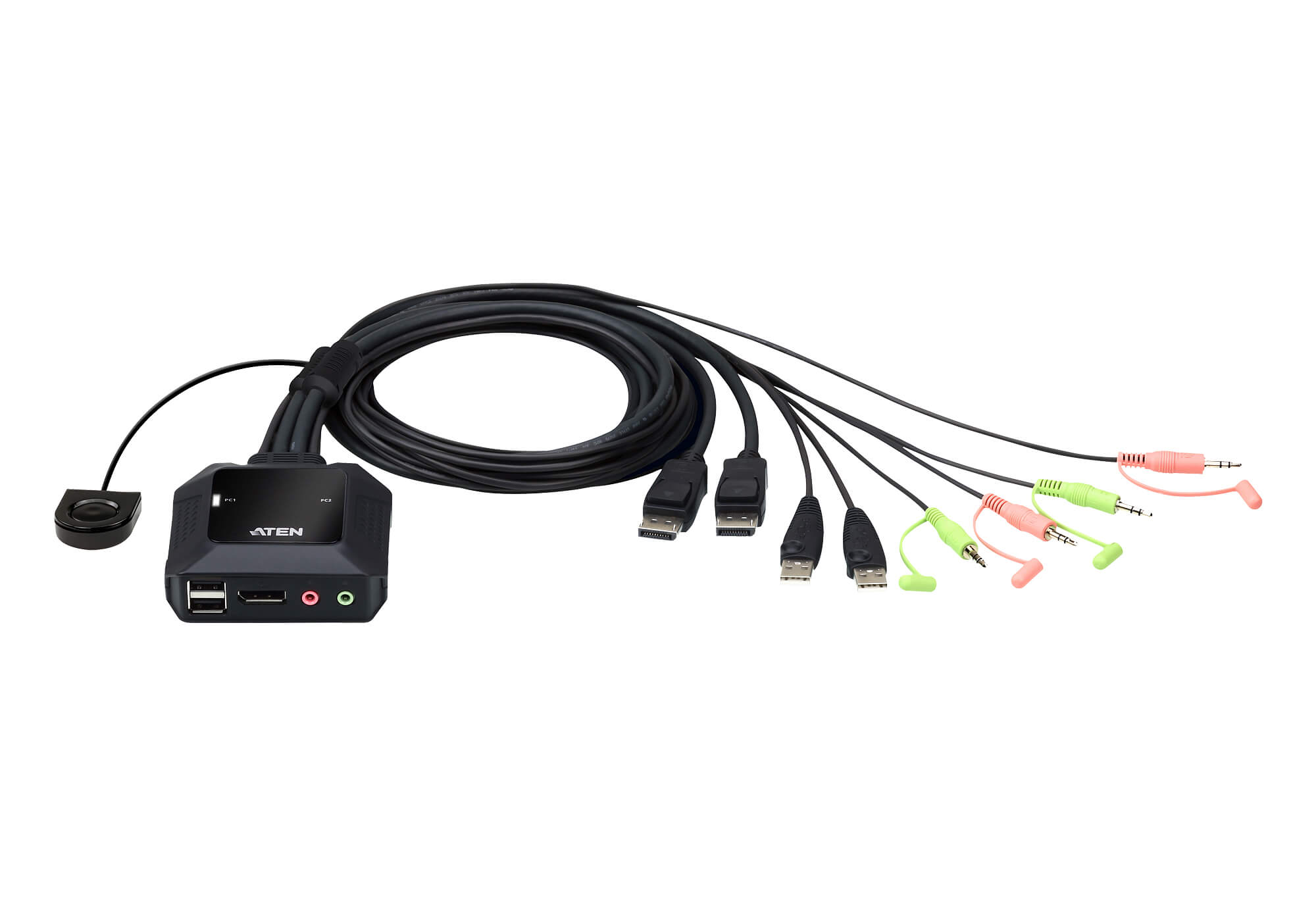 Switch KVM per doppio schermo DisplayPort (ThunderBolt) 2 USB, CS22DP