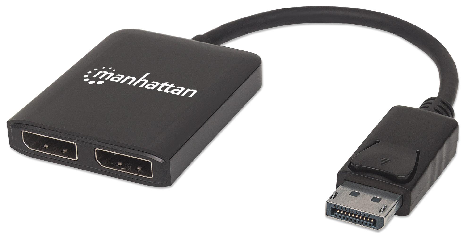 Splitter Hub DisplayPort a 2 Monitor DisplayPort MST 4K@30Hz video UHD