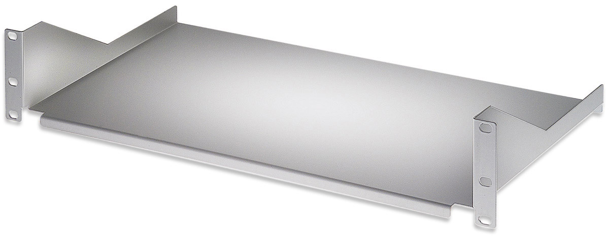 Mensola per Rack 19'' 400 mm 2U Grigia 2 punti
