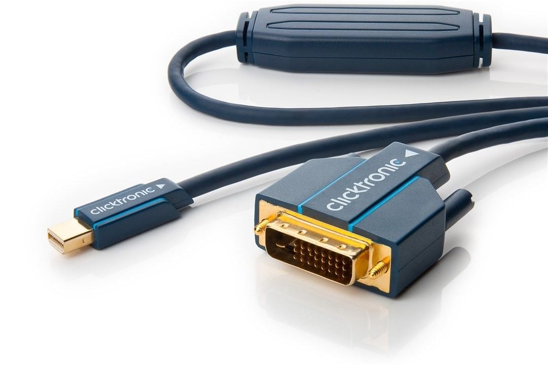 Cavo Mini DisplayPort (Thunderbolt) a DVI-D 24+1 2m Alta Qualità