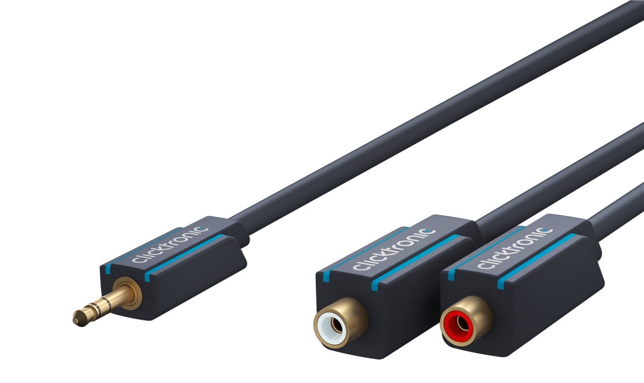 Cavo Audio Stereo 2 RCA F a Jack 3.5 mm M 0,10 m Alta Qualità
