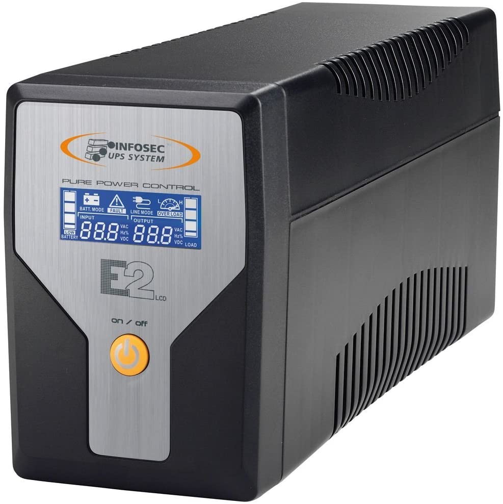 L UPS E2 grazie al controllo tramite microprocessore rappresenta una soluzione di protezione ideale grazie alla sua perfetta corrente sinusoidale e alla portata completamente protetta. Fornisce inoltre una protezione efficace per carichi particolarmente s