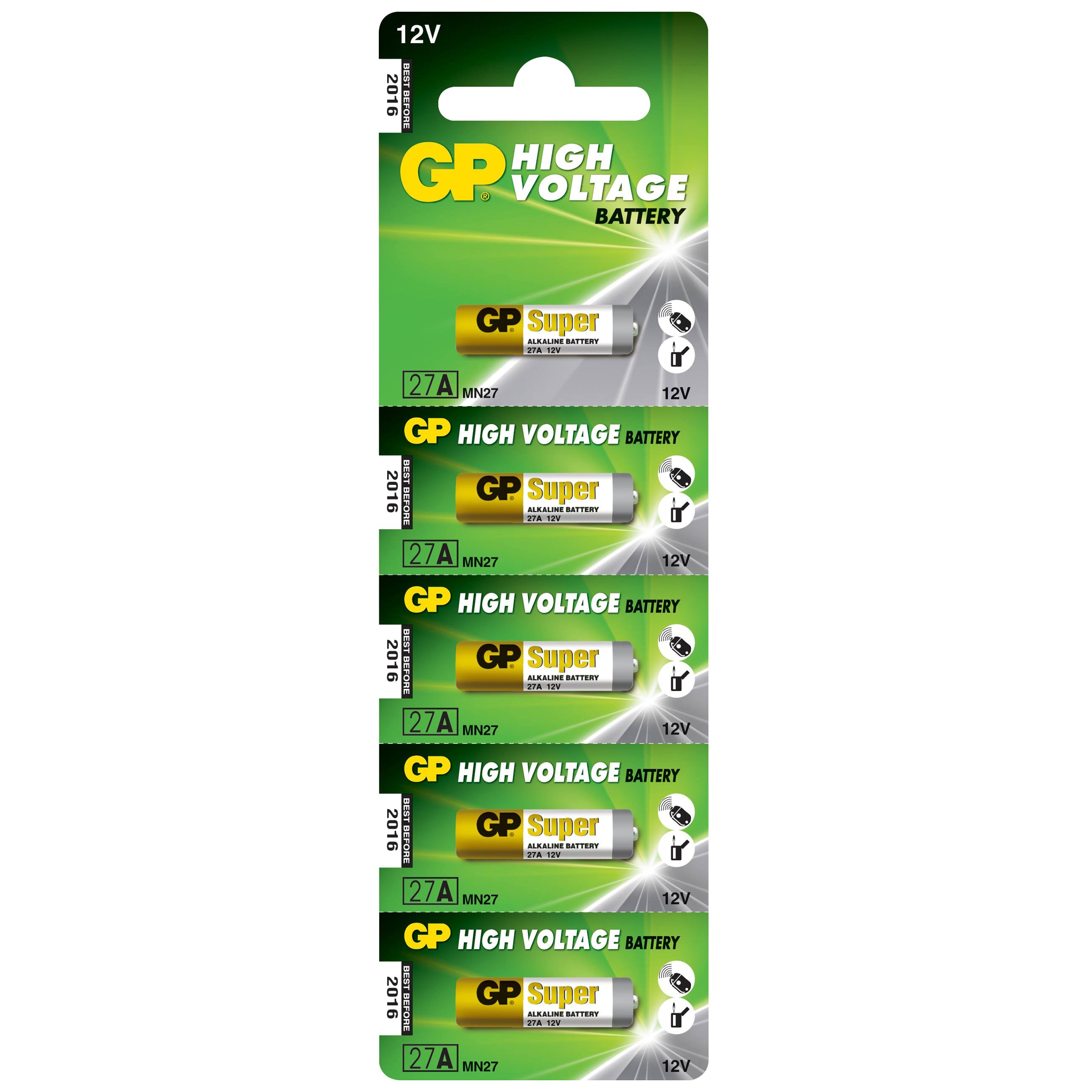 Blister 5 Batterie Alcaline Specialistiche 27A
