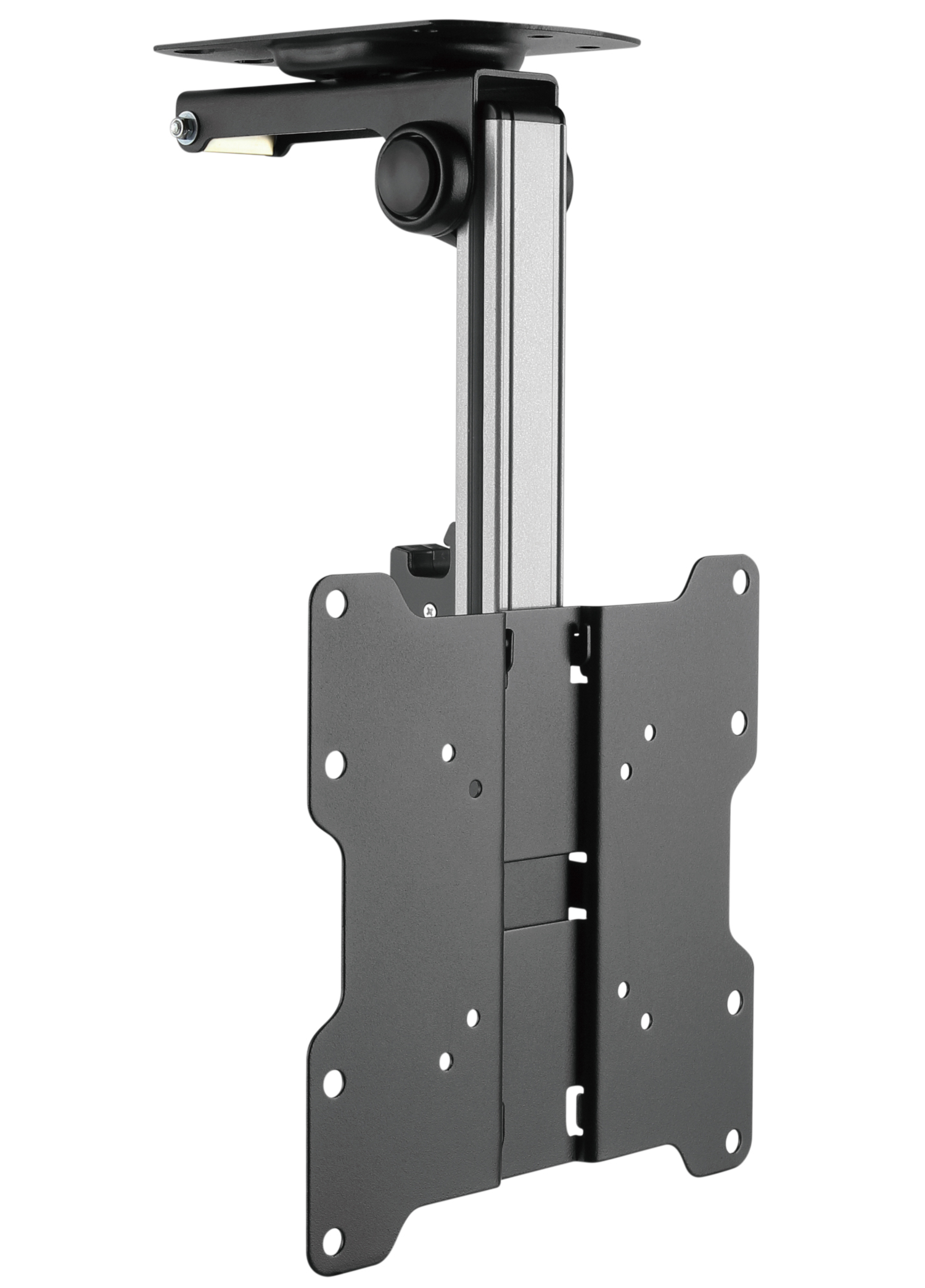 Staffa TV da Soffitto Dritto e Inclinato per TV LED/LCD 17''-37'' Nero