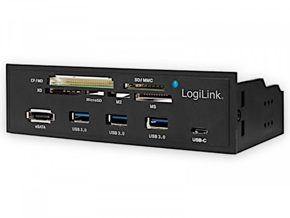 Con il pannello multifunzione è possibile espandere rapidamente e facilmente le opzioni di connessione del computer: permette di inserire 6 diversi tipi di schede negli slot per schede corrispondenti, come M2, MS, SD, microSD, XD o CF e trasferire