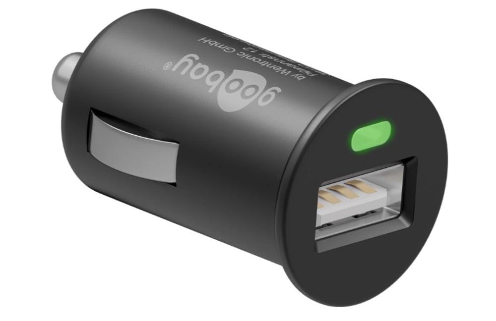 Caricatore Compatto da Auto/Camion 1 porta USB con uscita 1A Nero