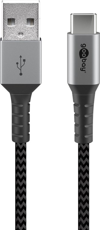 Cavo USB-C™ a USB A Connettori in Metallo e Rivestimento Tessuto 2,0m
