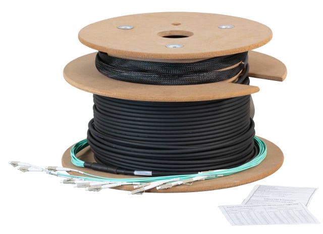Cavo Fibra Ottica Trunk Multimodale 50/125 4 fibre OM3 Dca LC/LC 100m
