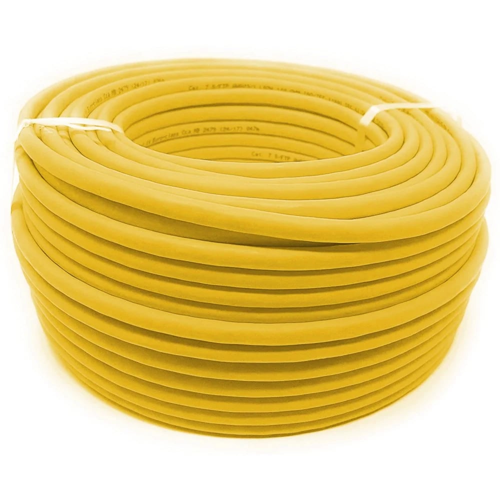 Matassa S/FTP Cavo Cat.8.2 Rame 2000MHz Dca 100m Rigido LSZH Giallo