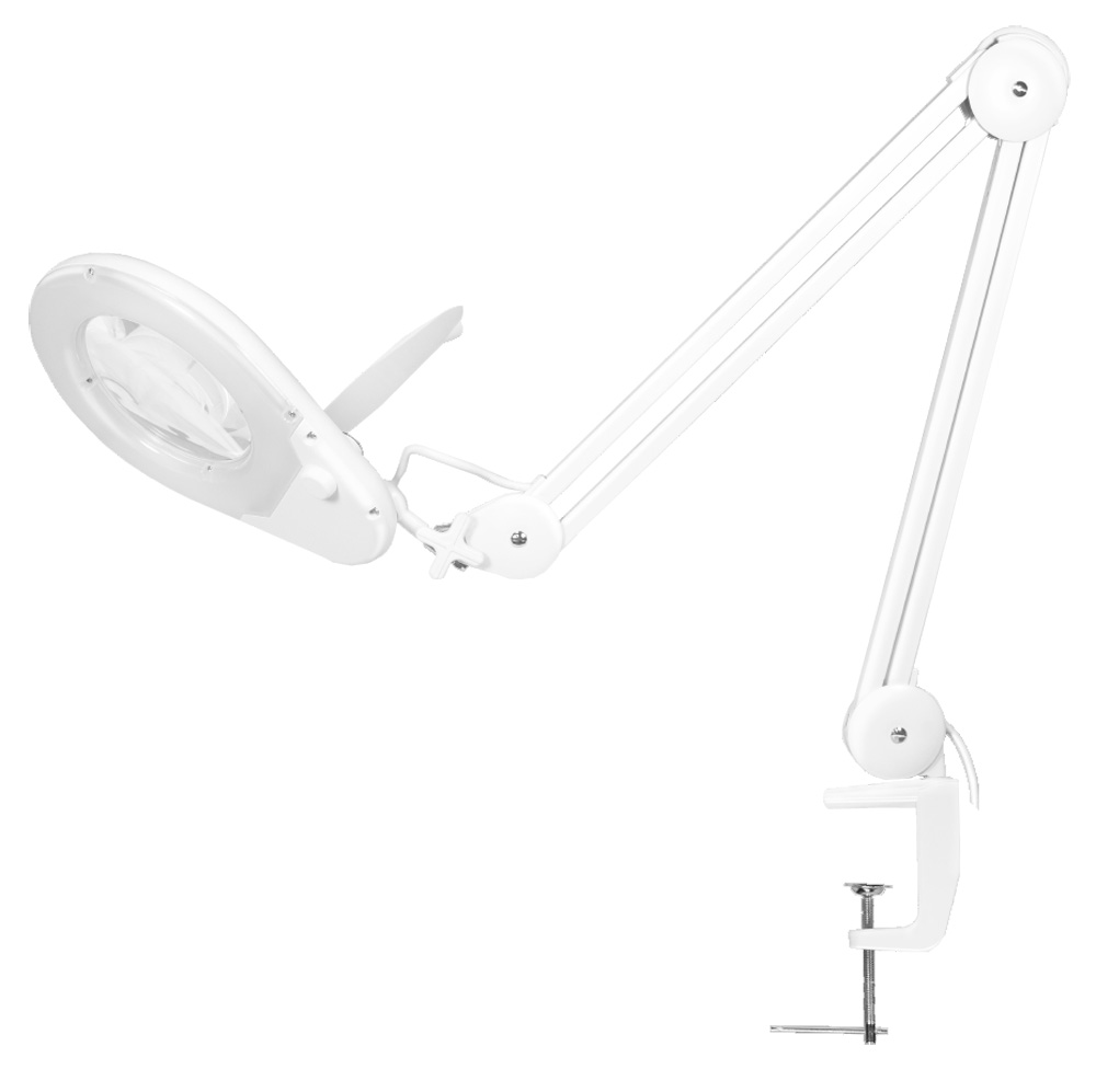 Lampada LED con Lente d'ingrandimento a 5 Diottrie Attacco a Morsetto