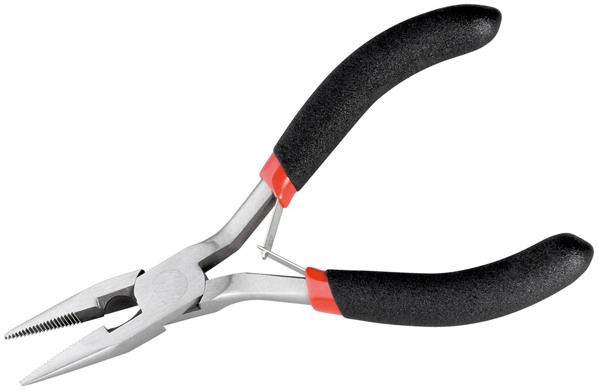 Pinza Semicircolare a Becchi Piatti 125 mm con Ganasce Corrugate