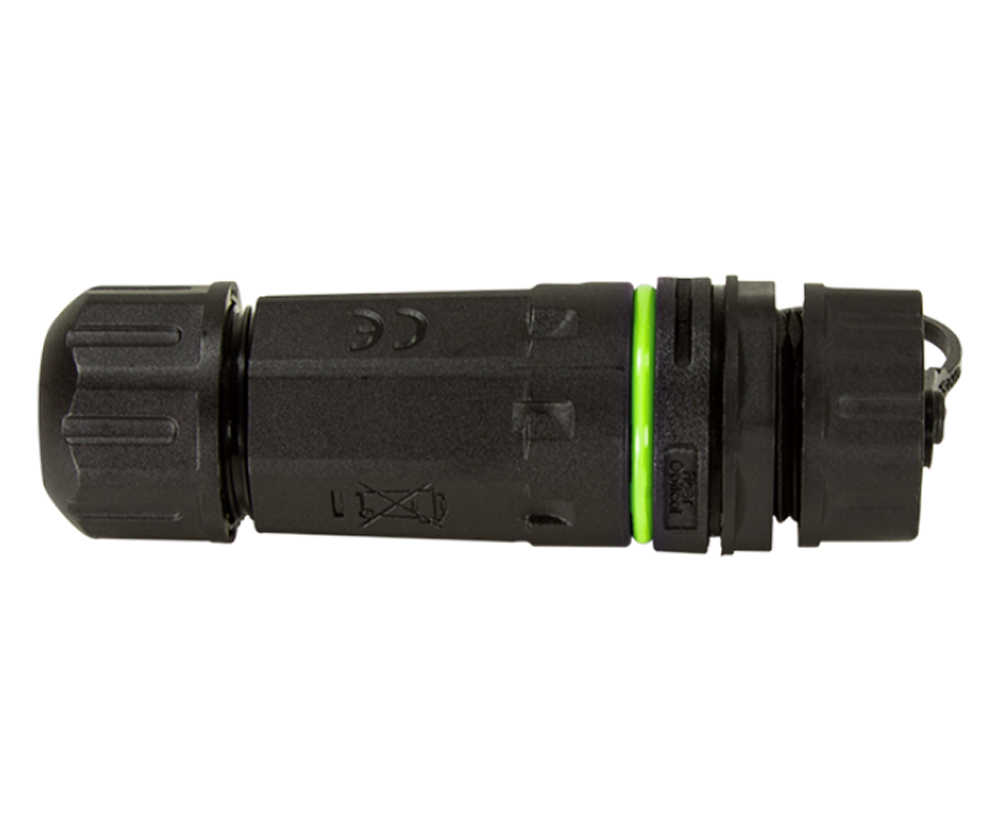 Questi connettori robusti e resistenti alle intemperie consentono il collegamento di cavi patch in fibra ottica con connettori LC o SC anche in ambienti difficili. Le custodie per cavi certificate IP68 sono ideali per il cablaggio in fibra ottica da 10 Gb