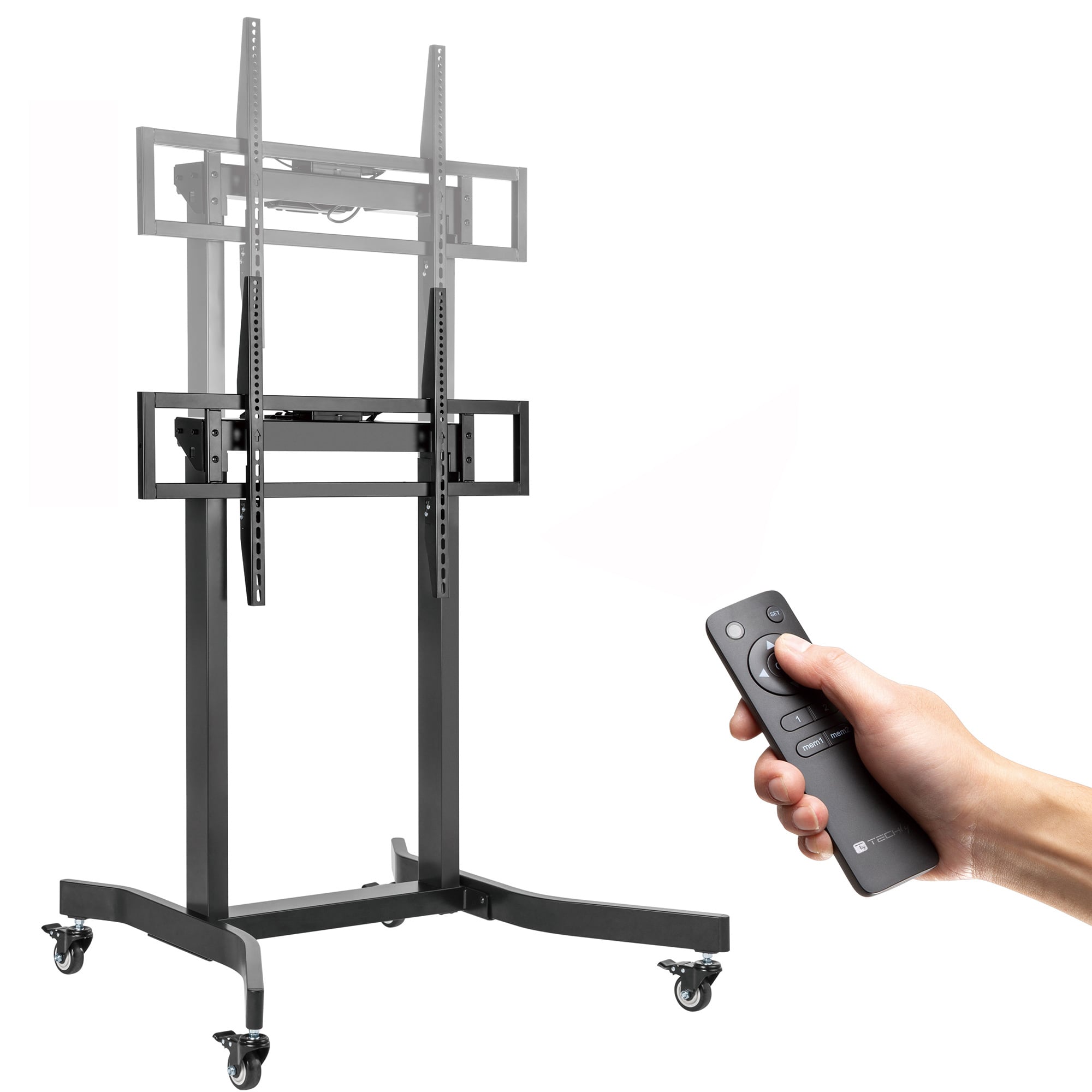 Ascensore elettrico per TV realizzato per l ufficio, l istruzione e l ospitalità. Il carrello motorizzato regolabile in altezza ICA-TR68M è una soluzione versatile per chi cerca la visione mobile e condivisa di TV per presentazioni, videocon