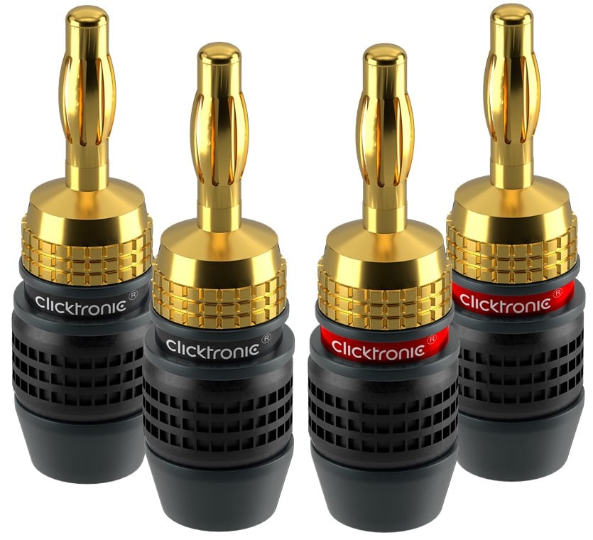 Connettore a Banana SimpleLock 6.0 mm² 2 coppie (2x2 connettori)