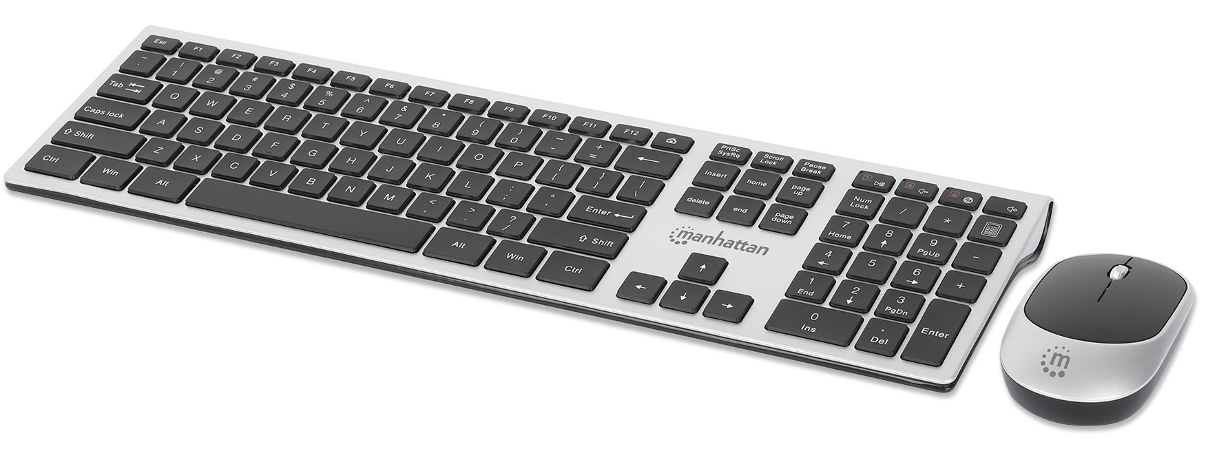 Kit Tastiera e Mouse 1200 Dpi Wireless, MWK7400