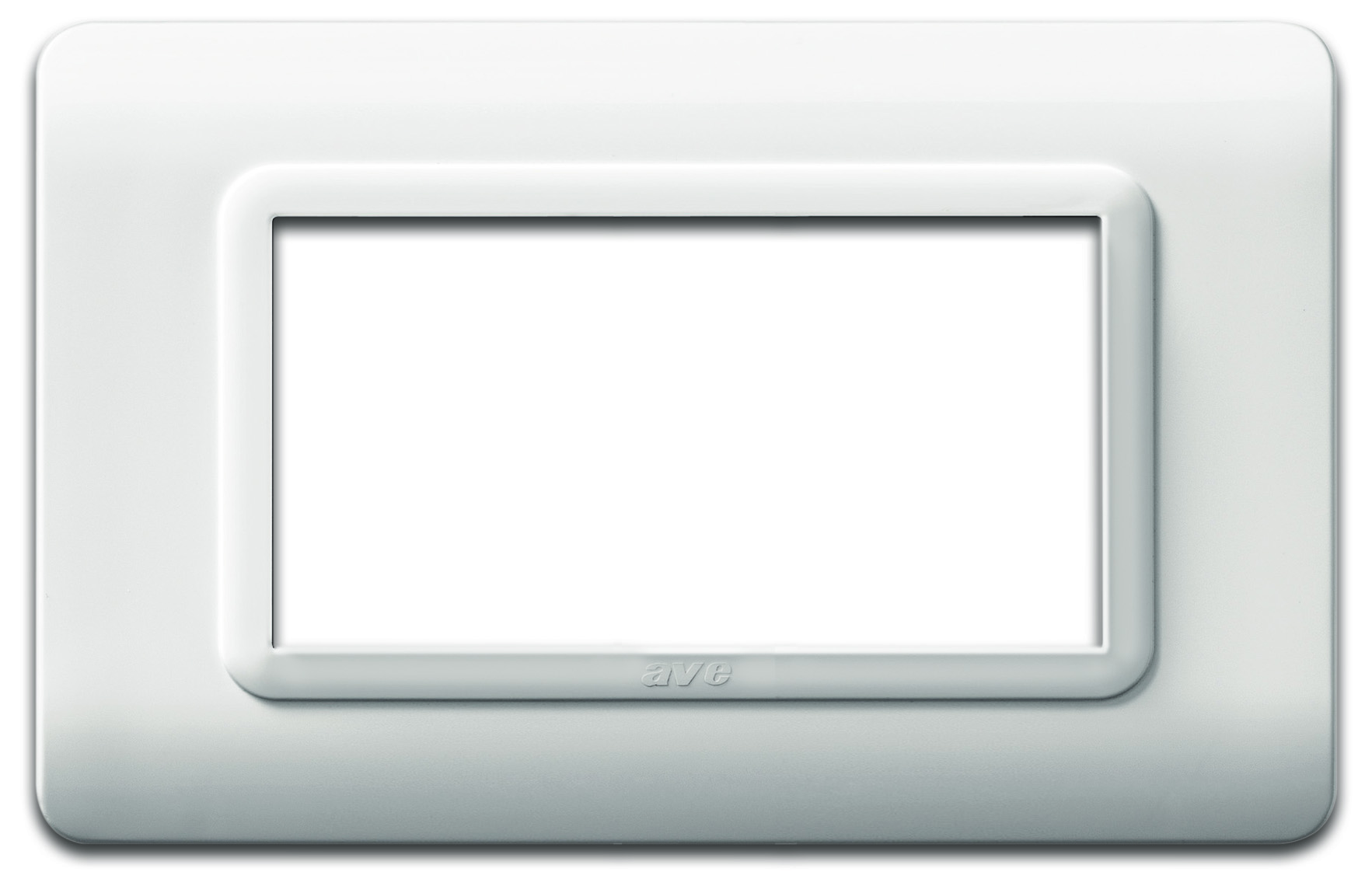Placca Tecnopolimero S44 4 Moduli Bianco