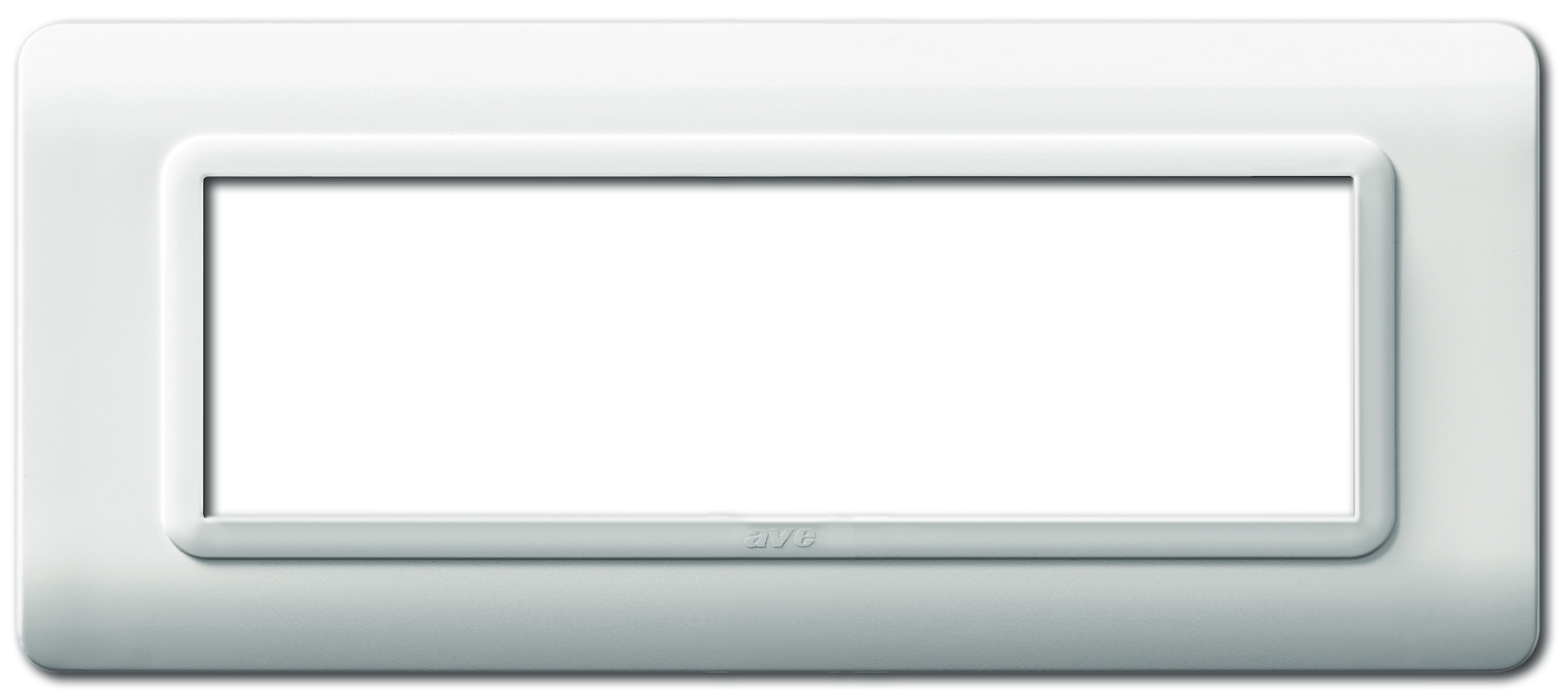 Placca Tecnopolimero S44 7 Moduli Bianco