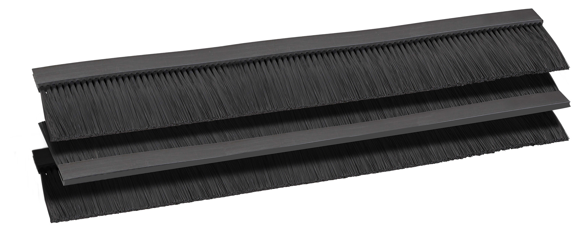 Tre Spazzole Ingresso Cavi per Armadio Rack 380 mm